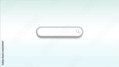 Blank Rounded Search Bar Animated Video, Single Blank Line Text Box For Searching Web
