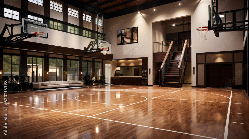 Luxury Sport arena or hall for team games concept Luxury Sport arena or hall for team games concept