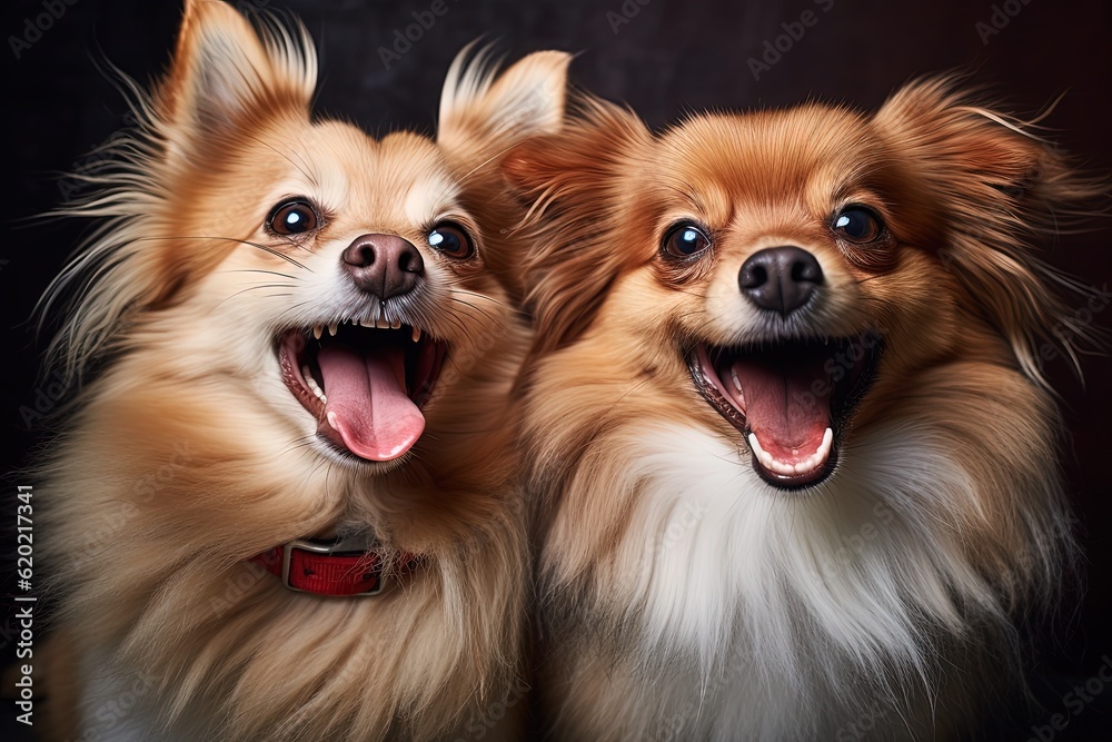 International Dogs Day, Dog smiles - Generative AI