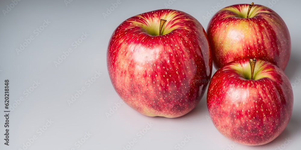 Red apples close-up on a light background. Red apples close-up on a light background.