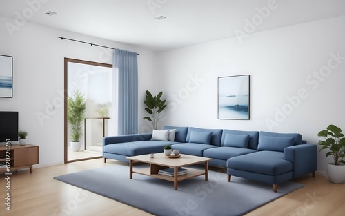 modern living room  generative ai