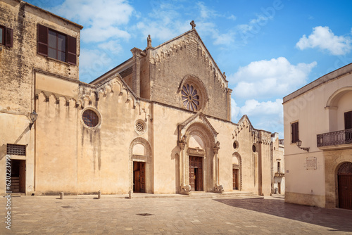 The facade of the Basilica of Saint Catherine of Alexandria, Galatina, Lecce photo
