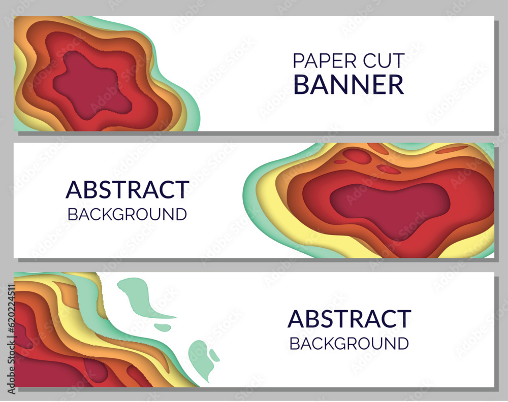 Abstract background with color waves, paper art illustration with liquid figures. Dynamic color shapes. Vector design layout for banners presentations, business flyers, posters and invitations