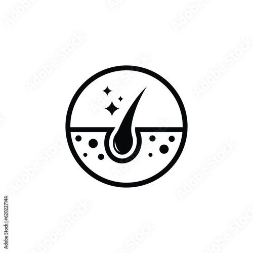 hair icon vector