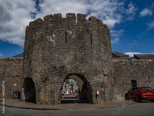 Virws around the seasie town to Tenby, South Wales photo