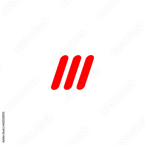 Universal elegant vector sign design.  Premium business logotype. Graphic alphabet symbol for corporate business. Letter M line logo design. Linear creative minimal monochrome monogram symbol. 
