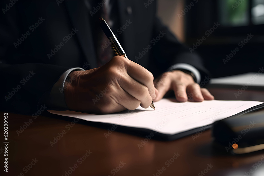 The man signs the contract, Generative AI 3 The man signs the contract, Generative AI 3