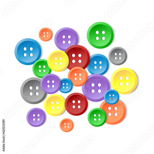 Obraz na płótnie vector buttons studs fashionable element background w salonie