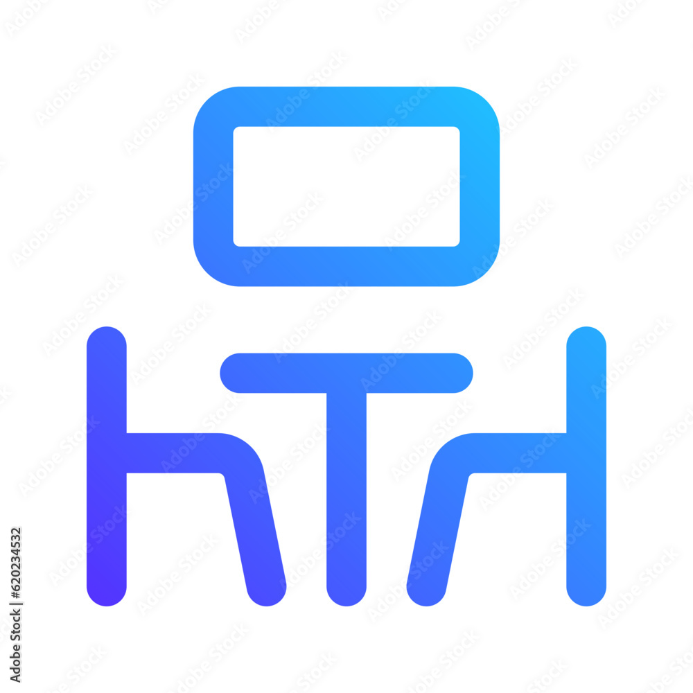 meeting room gradient icon meeting room gradient icon