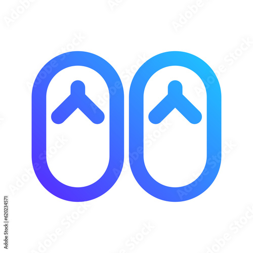 slippers gradient icon
