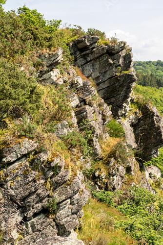 Les formations rocheuses de la roche d'Oëtre en Suisse Normande