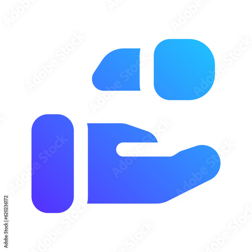 valet parking gradient icon