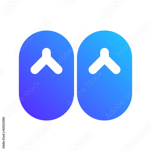 slippers gradient icon