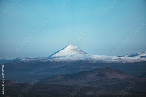 View of Stob Dearg at Glen Coe in the Scottish highlands, UK