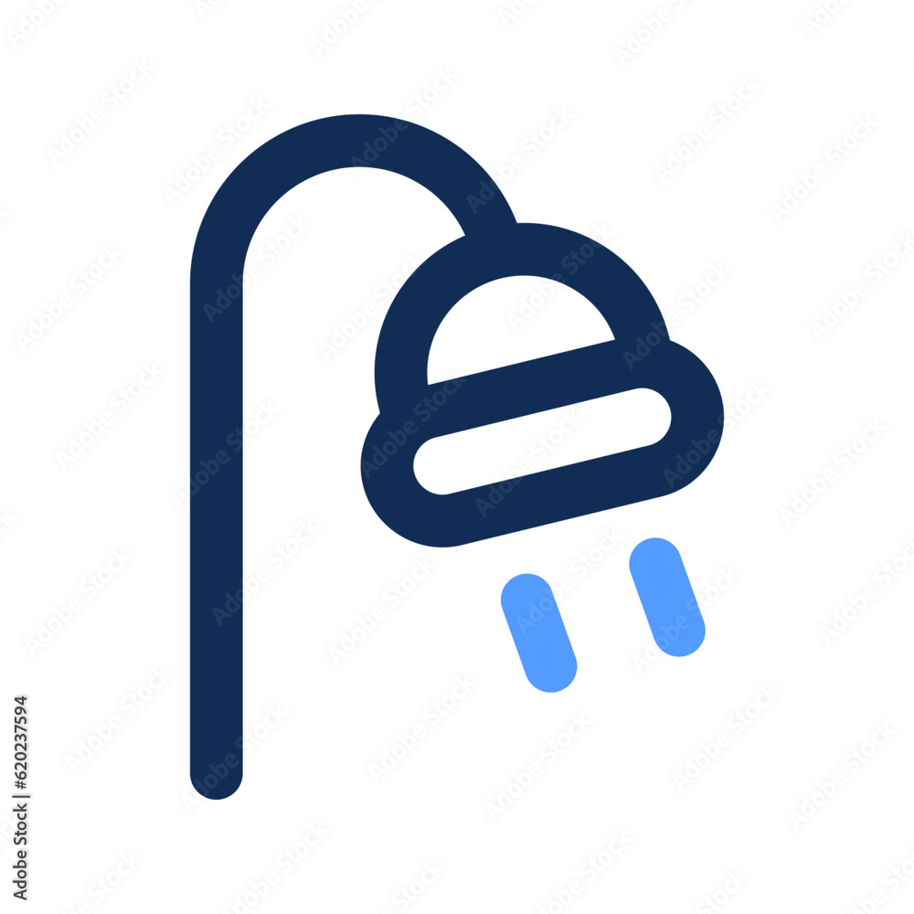 shower outline color icon shower outline color icon