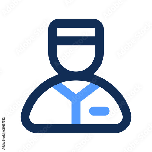 bellboy outline color icon