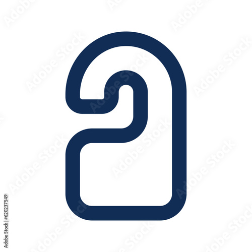 do not disturb outline color icon