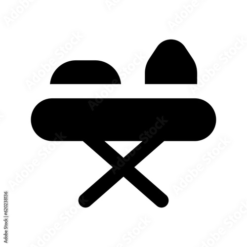 ironing board glyph icon