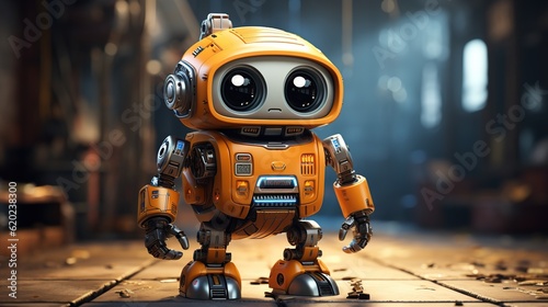 Little Robot 3D illustration