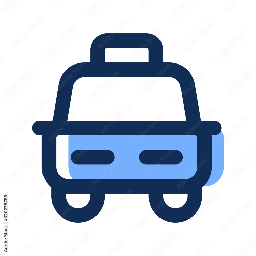 taxi filled line icon