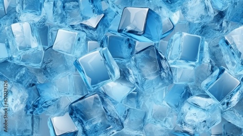 Illustration of a of ice cubes