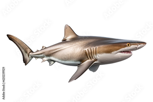 shark dangerous  wild  jaws  on transparent background  PNG . Generative AI.