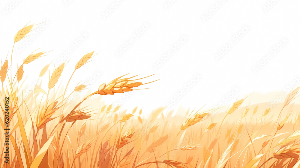 Hand drawn cartoon beautiful wheat field scenery illustration
Hand drawn cartoon beautiful wheat field scenery illustration