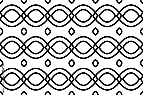 seamless black and white geometric background