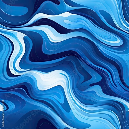 Decorative liquid fluid art seamless pattern. Colorful artistic repeat texture. Generative AI