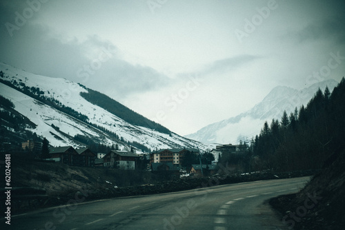 mountain road in the mountains