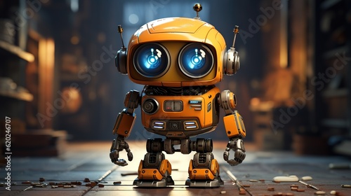 Little Robot 3D illustration