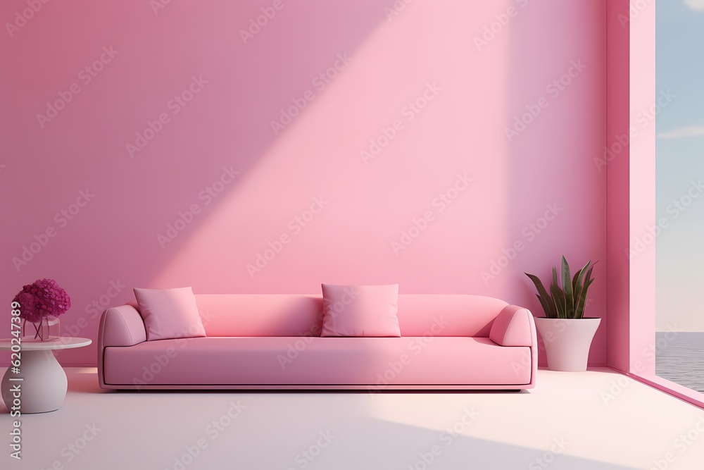 pink couch with background pink couch with background