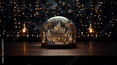 Christmas snow globe decor