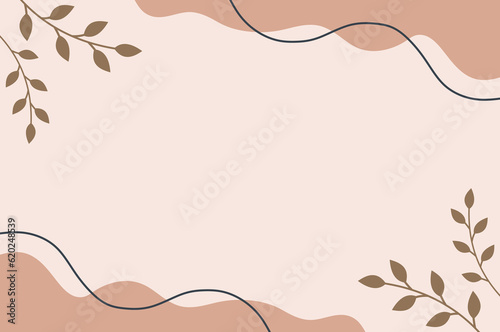 Illustration Vector Graphic of Aesthetic Background Template with Simple and Minimalist Pastel Colors.