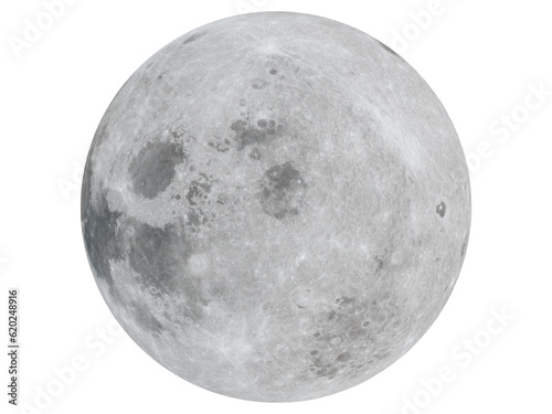 The big round moon showing details in the night sky