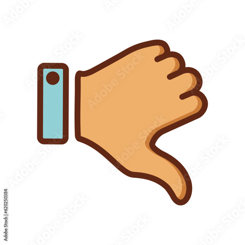 thump down sign for graphic and web design