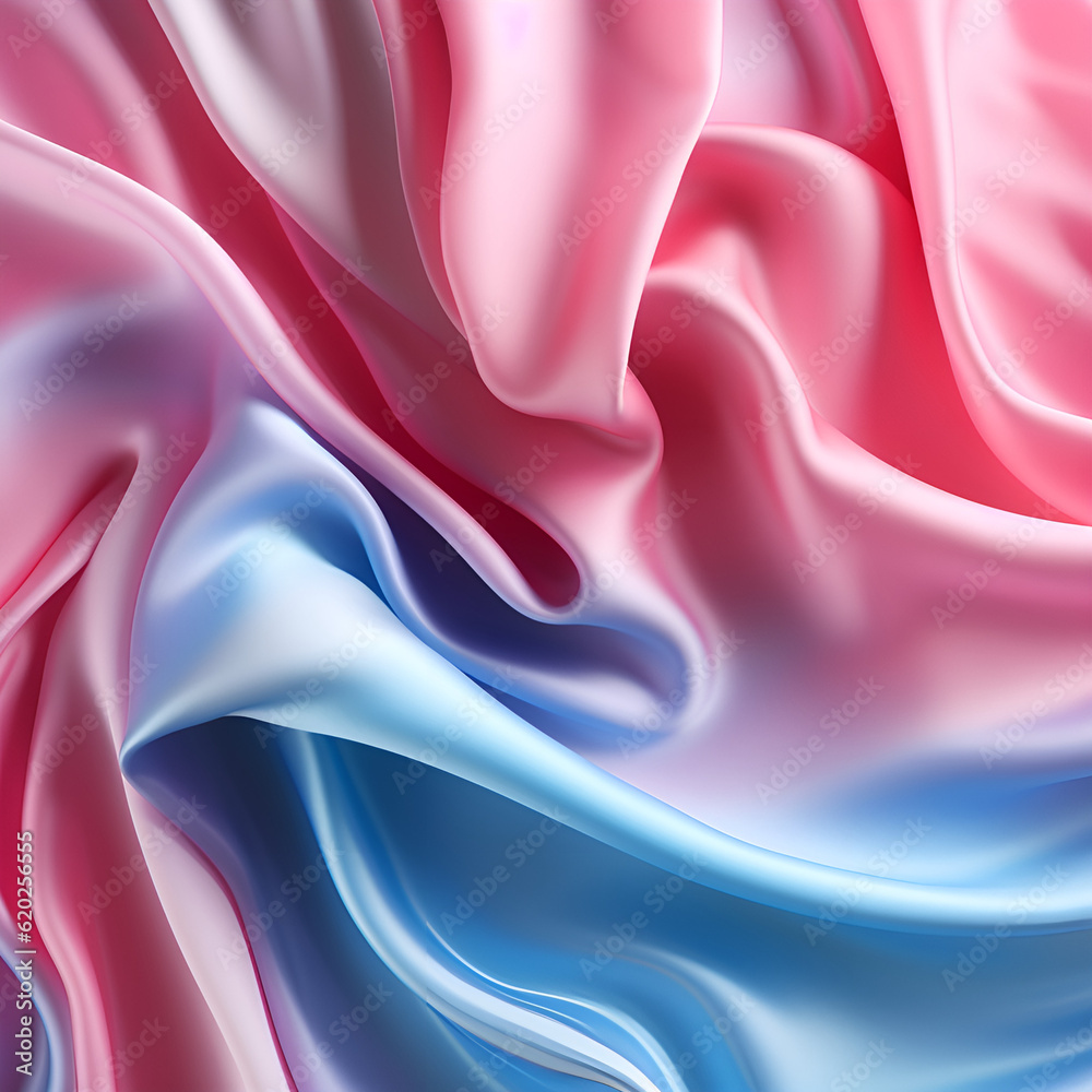 Obraz premium silk background,soft,material,wave,Ai generated