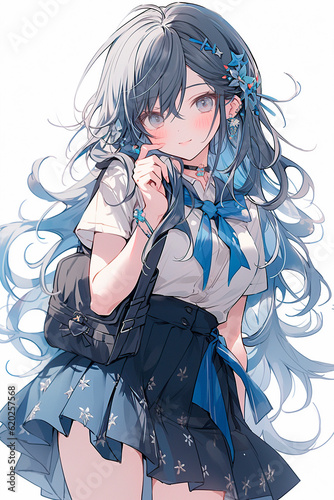 pretty anime girl