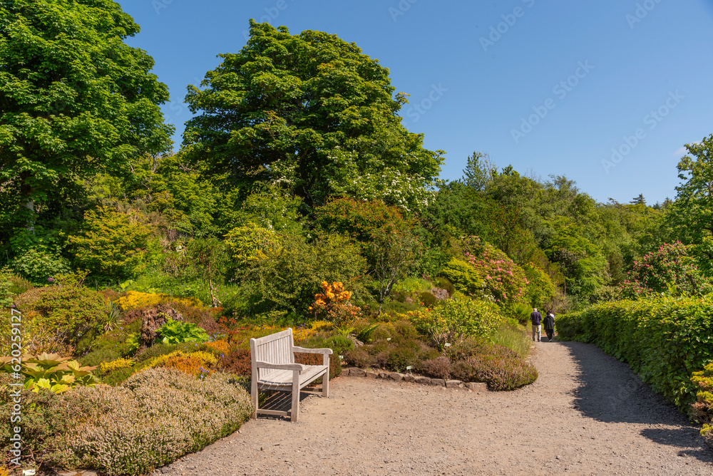  Dunvegan, Isle of Skye, Scotland, UK 5 June 2023. The scenic gardens of Dunvegan Castle on the Isle of Skye, Scotland