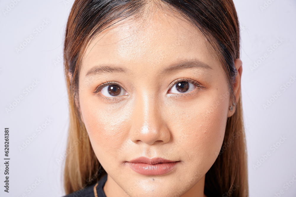 portrait of a woman close up eye contact portrait of a woman close up eye contact