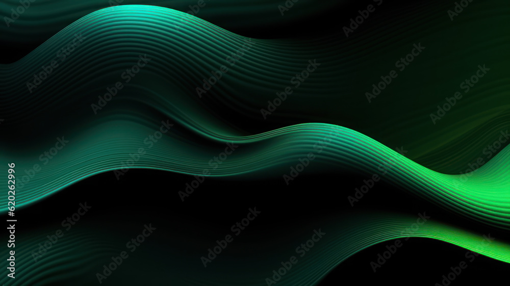 Modern Abstract Design with Green Blurred Lines Modern Abstract Design with Green Blurred Lines