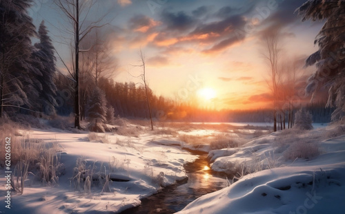 sunset in winter © emmaz