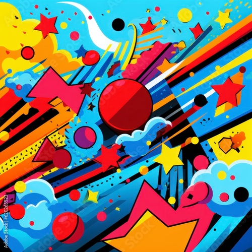 pop art abstract background