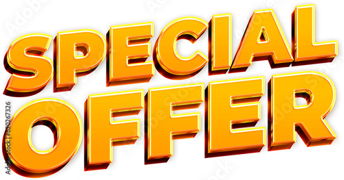 Special offer PNG element; good golden element for social media; without background