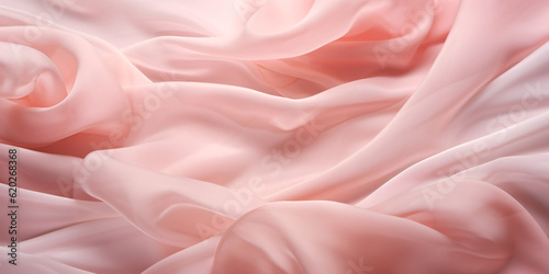 Pink fabric in a close-up view.