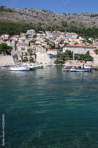 Le port de Dubrovnik, mer adriatique (Croatie, Dalmatie)