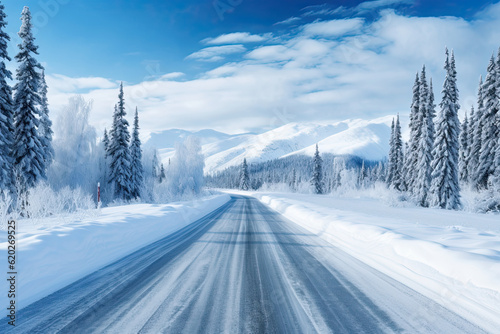 Winter snowy lanscape