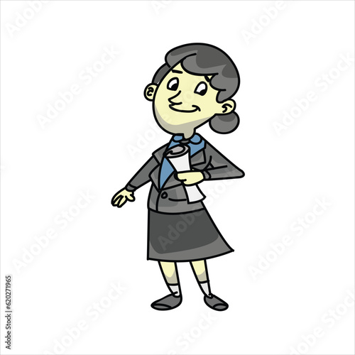 cartoon business woman 20