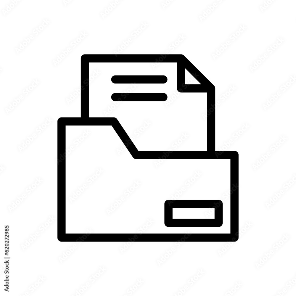 folder line icon illustration vector graphic. Simple element illustration vector graphic, suitable for app, websites, and presentations isolated on white background folder line icon illustration vector graphic. Simple element illustration vector graphic, suitable for app, websites, and presentations isolated on white background