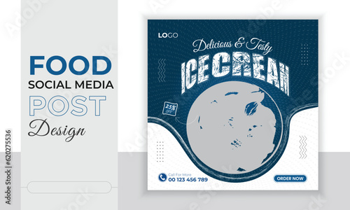 Food social media post design